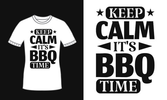 Bbq Quote SVG: Black Typography Graphics for Print Templates