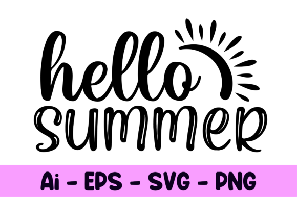 Hello Summer T-shirt SVG