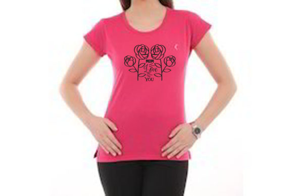 Mothers-Day Quote SVG Design: Mom Love Graphics for T-Shirt Designs
