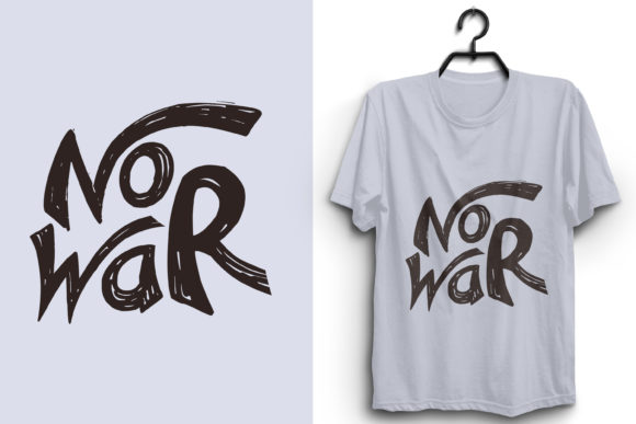 No War Letting Word Design SVG