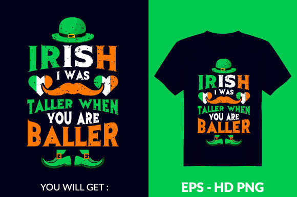 St Patrick’s Day T-Shirt Design V10: Graphics & Print Templates