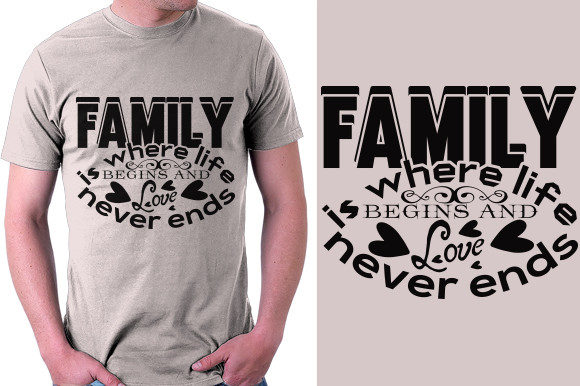 Super Family Quote Design: Graphics & T-Shirt Designs