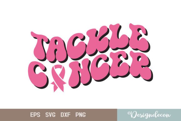 Tackle Cancer Retro Sublimation SVG: Graphics & Print Templates